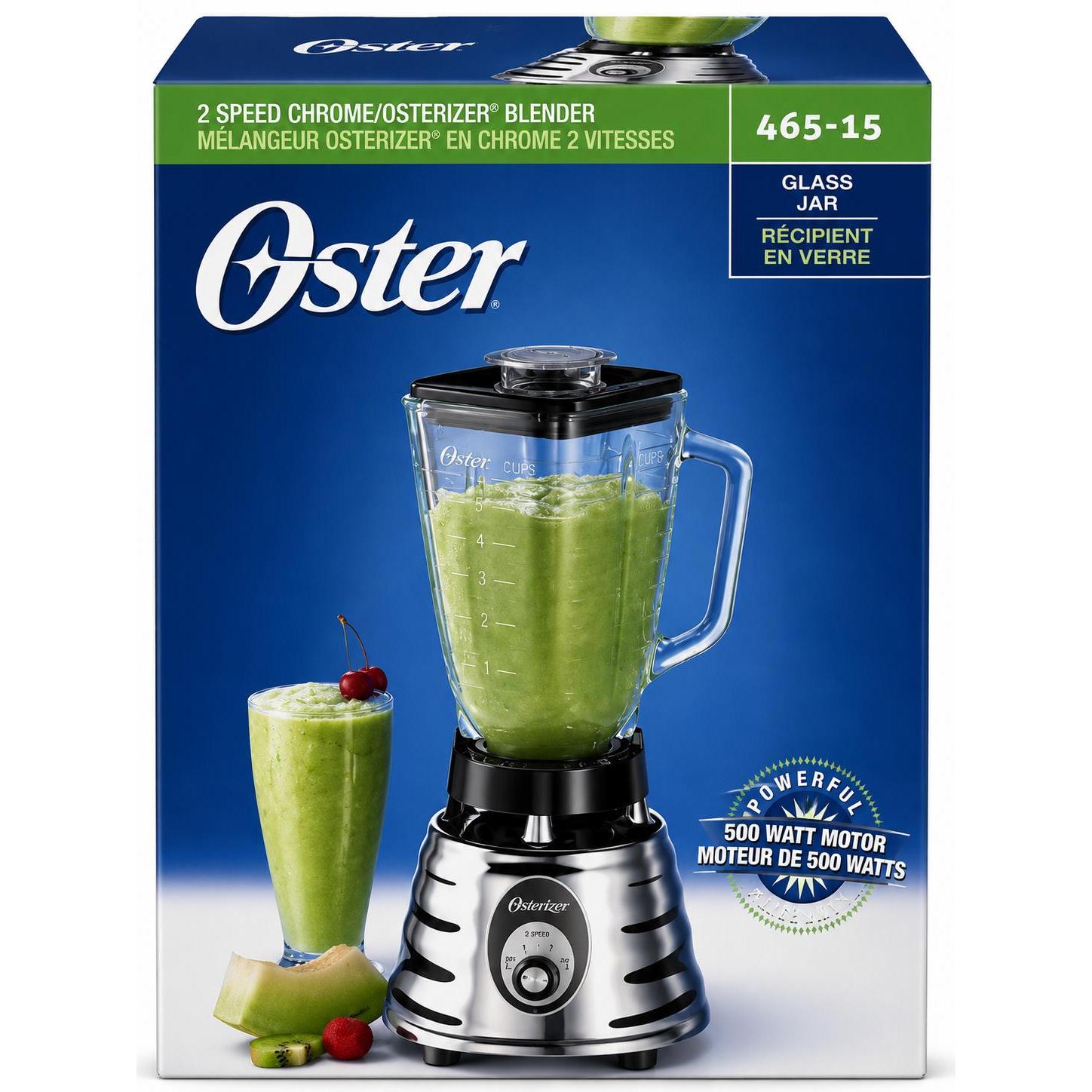 Wholesale-Oster 465015 Chrome Blender Glass Jar 6-cup-Blender-Electro Vision Inc
