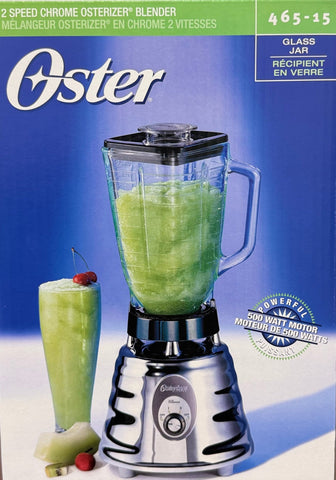 Wholesale-Oster 465015 Chrome Blender Glass Jar 6-cup-Blender-Electro Vision Inc