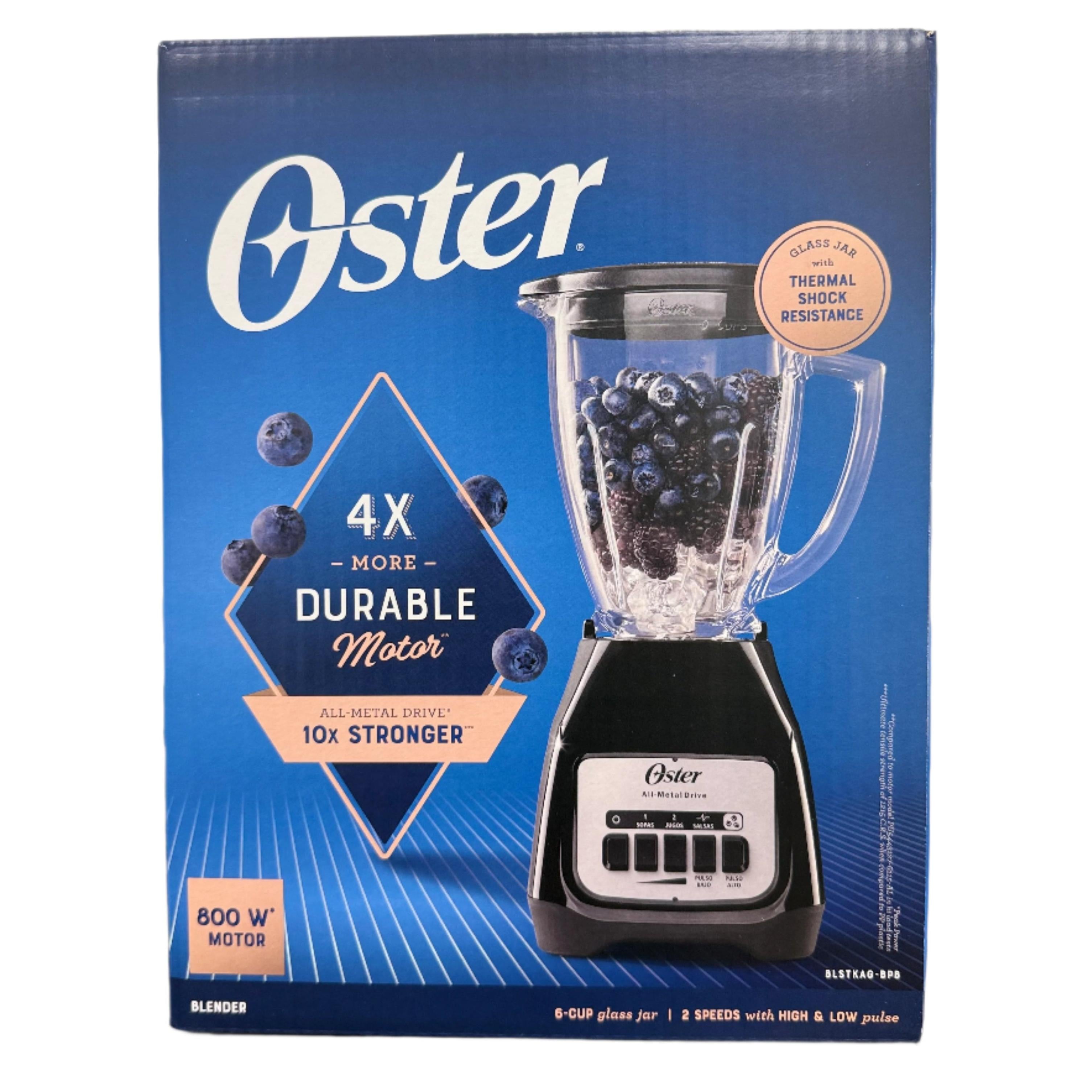 Wholesale-Oster BLSTKAGWPB013 Blender with Glass Jar 2 Speed 550W-Blender-Electro Vision Inc