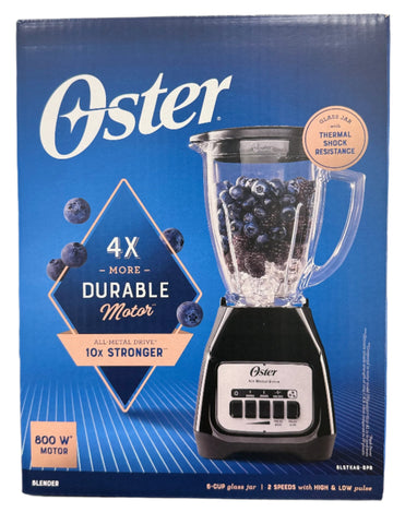 Wholesale-Oster BLSTKAGWPB013 Blender with Glass Jar 2 Speed 550W-Blender-Electro Vision Inc