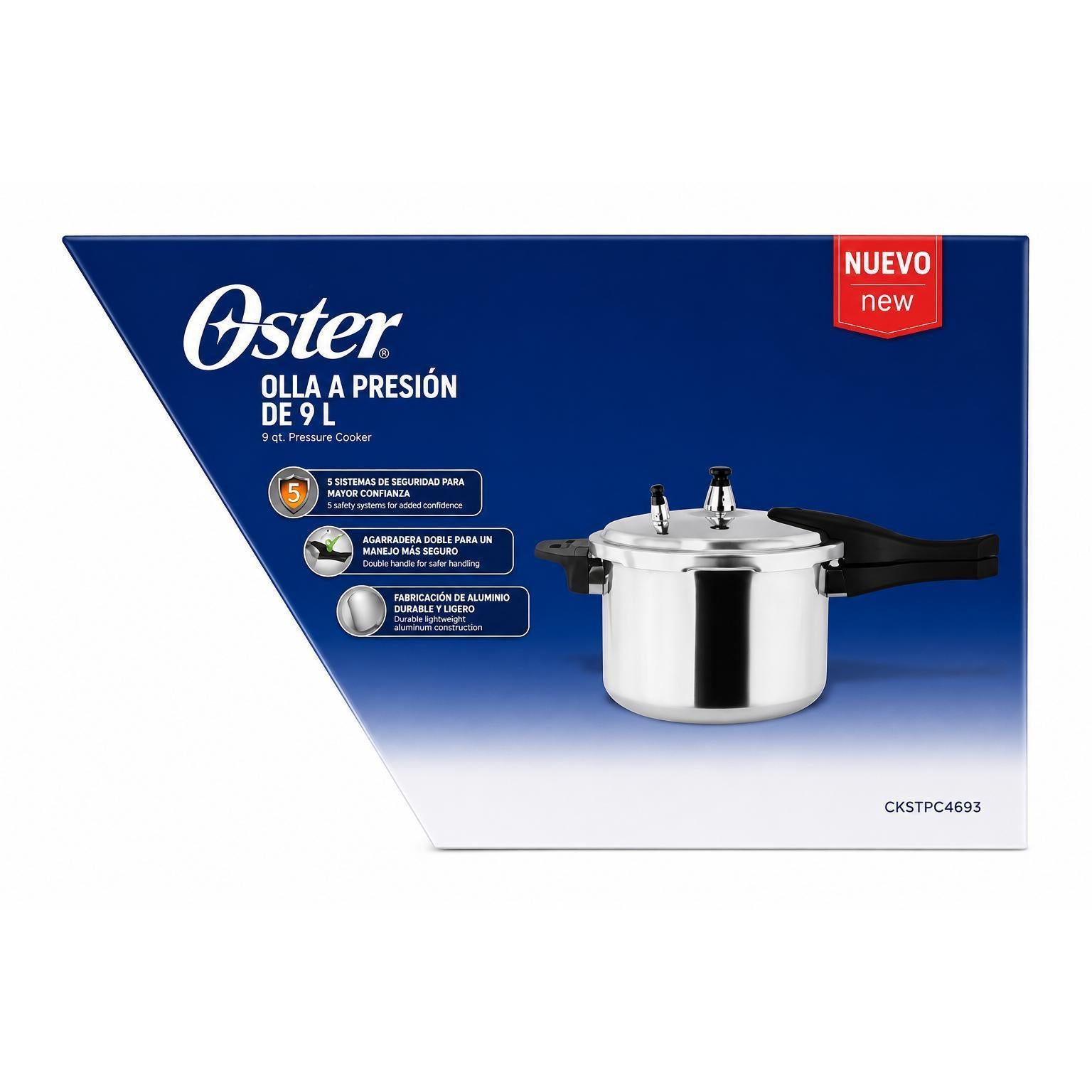 Wholesale-Oster CKSTPC4693 Pressure Cooker 9 Liter-Pressure Cookers & Canners-Electro Vision Inc