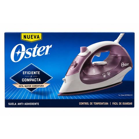 Wholesale-Oster GCSTBS5003-013 Steam Iron Non-Stick Soleplate Spray Mist w/ Temperature Control - Pineberry-Steam Iron-Electro Vision Inc