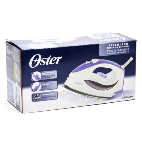 Wholesale-Oster Steam Iron w non stick sole plate GCSTBS5805-013-Iron-Electro Vision Inc
