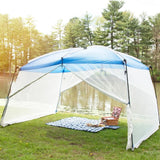 Wholesale-Ozark Tent Trail 13' x 9' Screen House, Blue-Electro Vision Inc