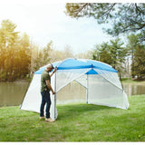 Wholesale-Ozark Tent Trail 13' x 9' Screen House, Blue-Electro Vision Inc