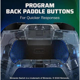 Wholesale-PDP 137-NA Afterglow LED Wireless Deluxe Gaming Controller; Multicolor - Nintendo Switch - Transparent-Game Controllers-Electro Vision Inc