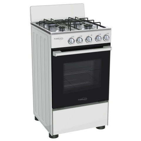 Premium 20" Gas Stove 4 Burners White