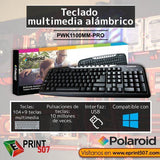 Wholesale-POLAROID PWK-1103MM PRO Wired Keyboard-Electro Vision Inc