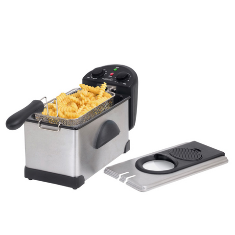 Wholesale-PREMIUM PDF302T DEEP FRYER 3 L S.S. WITH TIMER-Electro Vision Inc