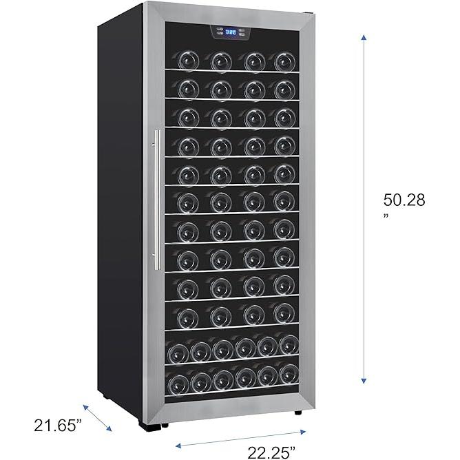Wholesale-PREMIUM PWC946KS WINE COOLER 8.5 CU 94 BOTTLES-Electro Vision Inc