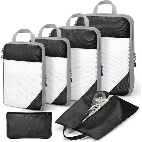 Wholesale-PackCube-6 Packing Cubes Set, Black 6 Piece-Electro Vision Inc