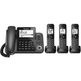 Wholesale-Panasonic Corded Phone 3 Handset With Answering Machine Refurbished-Electro Vision Inc