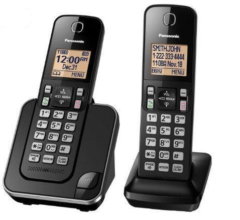 Wholesale-Panasonic KXTGC382-R/B Cordless Phone 2 Handset - CERTIFIED REFURBISHED-Cordless Phone-Electro Vision Inc