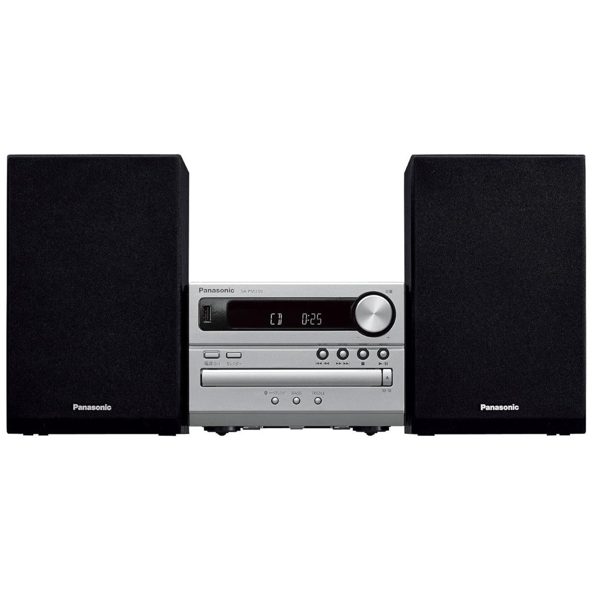 Wholesale-Panasonic SC-PM250-R/B CD Stereo System - CERTIFIED REFURBISHED-Stereo Speakers-Electro Vision Inc