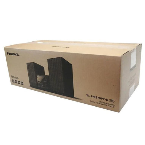Wholesale-Panasonic SCPM270-R/B Compact Stereo System - CERTIFIED REFURBISHED-Electro Vision Inc