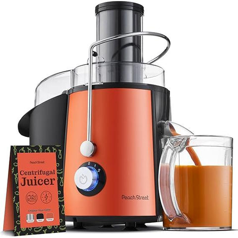 Wholesale-Peach Street 1401 Centrifugal Juicer 700W Juice Extractor Juicing Machine Stainless Steel-Electro Vision Inc