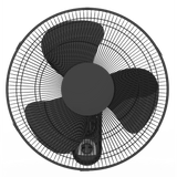 Wholesale-Pelonis PFW40HRA4AN-R/B Wall Mount Fan with Remote 16" - CERTIFIED REFURBISHED-Electro Vision Inc