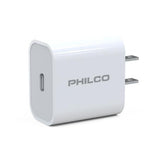 Wholesale-Philco FLP4320W USB-C Wall Charger 20W PD3.0 US Plug - White-USB Wall Charger-Electro Vision Inc