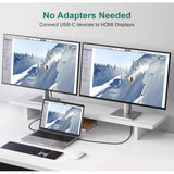 Wholesale-Philco PAH1314C-GY USB-C to HDMI Cable 6ft, 4K, 60Hz MacBook/iPad Compatible - Black-USB-C Cable-Electro Vision Inc