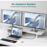 Wholesale-Philco PAH1314C-GY USB-C to HDMI Cable 6ft 4K@60Hz MacBook/iPad Compatible (Black)-USB-C Cable-Electro Vision Inc