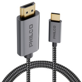 Wholesale-Philco PAH1314C-GY USB-C to HDMI Cable 6ft, 4K@60Hz, MacBook/iPad Compatible-Electro Vision Inc