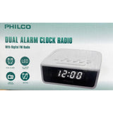 Wholesale-Philco PAR2106 Alarm Clock Radio 110-220V - White-Alarm Clock-Electro Vision Inc