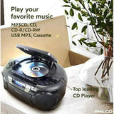 Wholesale-Philco PJC7000BT Portable CD Player Boombox Bluetooth Cassette Radio-Boombox-Electro Vision Inc