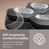 Wholesale-Philips HS5980/40 Norelco Head Shaver Pro 5000 Series - Black-Electric Shaver-Electro Vision Inc