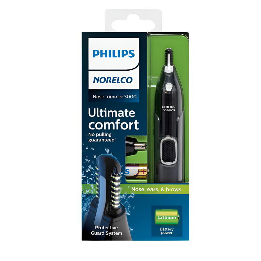 Wholesale-Philips Norelco NT3610/42 NoseTrimmer 1500 Precision Grooming for Nose, Ears & Eyebrows-Trimmer-Electro Vision Inc
