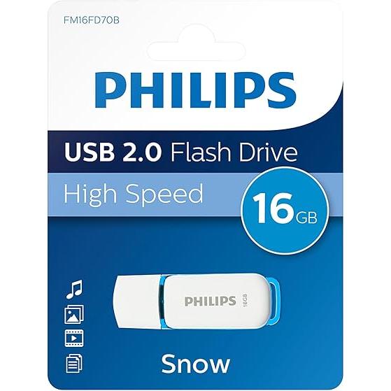 Wholesale-Philips PHMMD16GSNOWU2 Snow Edition 16GB USB 2.0-Electro Vision Inc