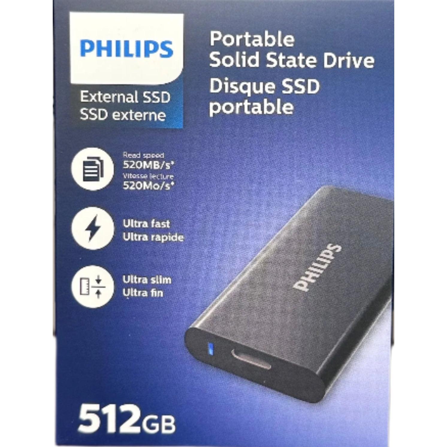 Wholesale-Philips PHSSD512GP300 External SSD 512GB-Electro Vision Inc