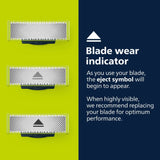 Wholesale-Philips QP1424/70 Norelco Oneblade Original Face, Powered Electric Shaver and Trimmer, QP1424/70-Electro Vision Inc