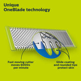 Wholesale-Philips QP1424/70 Norelco Oneblade Original Face, Powered Electric Shaver and Trimmer, QP1424/70-Electro Vision Inc