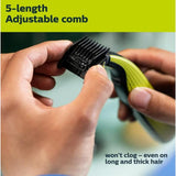 Wholesale-Philips QP2724/70 One Blade 5-in-1 Adjustable Comb and Innovative 360 Blade-Blade-Electro Vision Inc