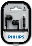 Wholesale-Philips SHE1405 In-Ear Headphone Headset with Mic - Black-Earbuds | Headphone-Electro Vision Inc