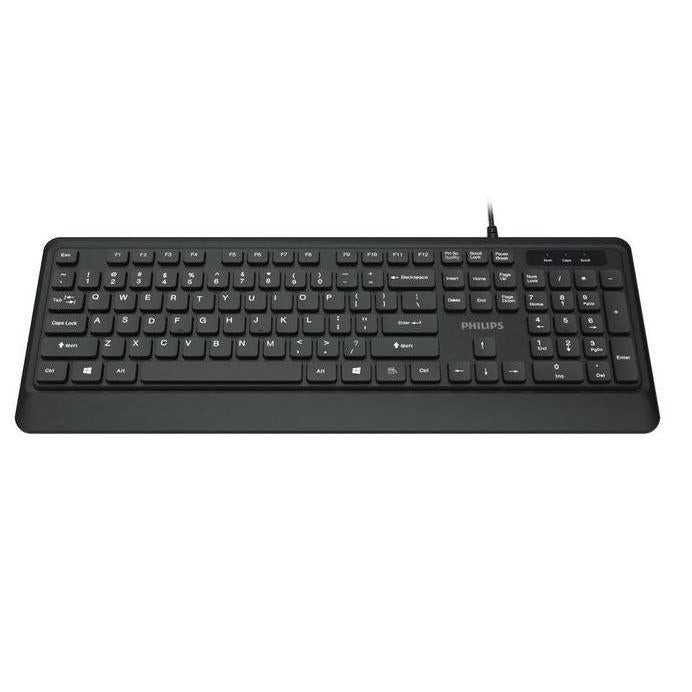Wholesale-Philips SPK6274 Wired USB Keyboard - Black-Keyboard-Electro Vision Inc