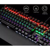 Wholesale-Philips SPK8605 USB Mechanical Keyboard - Black-Keyboard-Electro Vision Inc
