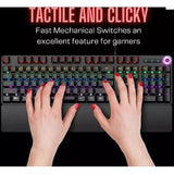 Wholesale-Philips SPK8605 USB Mechanical Keyboard - Black-Keyboard-Electro Vision Inc