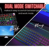 Wholesale-Philips SPK8605 USB Mechanical Keyboard - Black-Keyboard-Electro Vision Inc