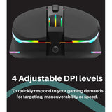 Wholesale-Philips SPK9414 Wired Gaming Mouse 3200 DPI - Black-Gaming Mouse-Electro Vision Inc