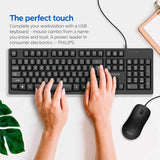 Wholesale-Philips SPT6214/ENG Wired Keyboard and Mouse Combo-Electro Vision Inc