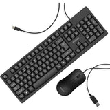 Wholesale-Philips SPT6214/ENG Wired Keyboard and Mouse Combo-Electro Vision Inc