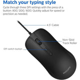 Wholesale-Philips SPT6214/ENG Wired Keyboard and Mouse Combo-Electro Vision Inc