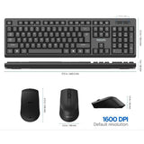 Wholesale-Philips SPT6354 Wireless Keyboard and Mouse Combo - Black-Keyboard & Mouse-Electro Vision Inc