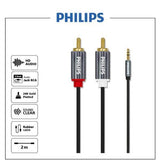 Wholesale-Philips SWA4112/59 RCA to 3.5mm Audio Cable 2M-Audio Cable-Electro Vision Inc