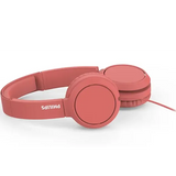 Wholesale-Philips TAH4105RD Wired On-Ear Headphones 3.5mm with Mic - Red-Headphones-Electro Vision Inc