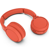 Wholesale-Philips TAH4205RD/00 Wireless On-Ear Headphones Bluetooth USB-C - Red-Headphones-Electro Vision Inc