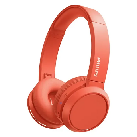 Wholesale-Philips TAH4205RD/00 Wireless On-Ear Headphones Bluetooth USB-C - Red-Headphones-Electro Vision Inc