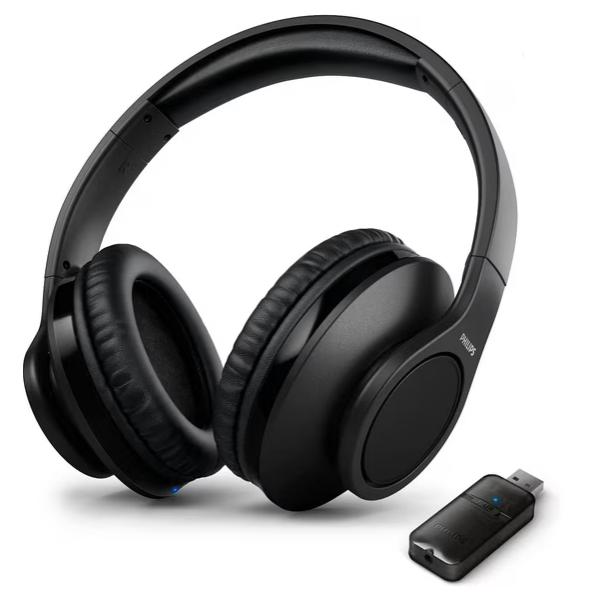 Wholesale-Philips TAH6206/00 Wireless TV Headphones Bluetooth with USB Transmitter-Headset-Electro Vision Inc