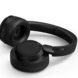 Wholesale-Philips TAH6509BK Wireless Over-Ear Headphones ANC Bluetooth USB-C Black-Headphones-Electro Vision Inc